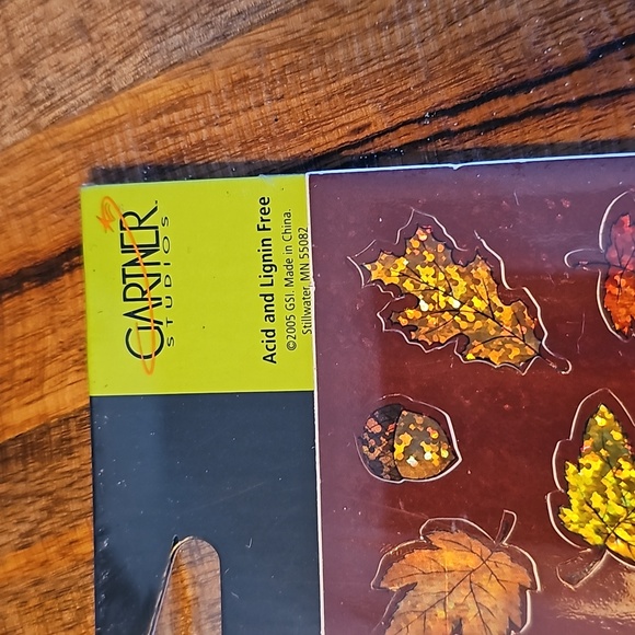 Fall Leaf Leaves sticker sheet stickers seals holographic Gartner Studios - Picture 3 of 8